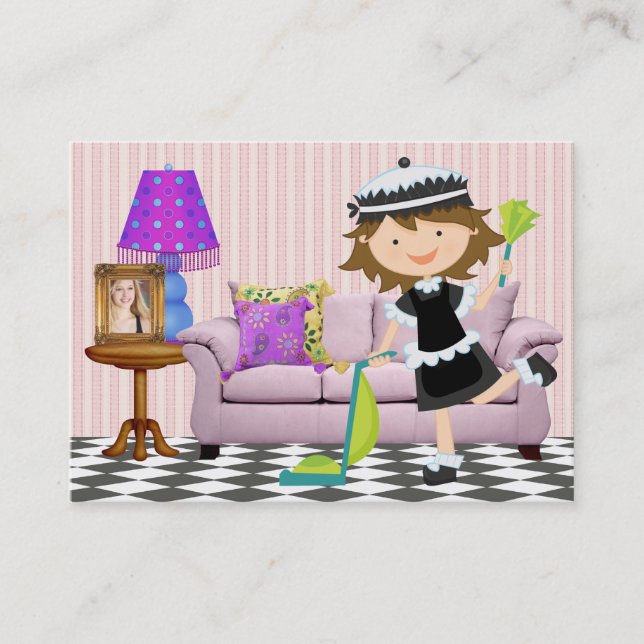 Cartão De Visita Serviço de limpeza - SRF (Frente)