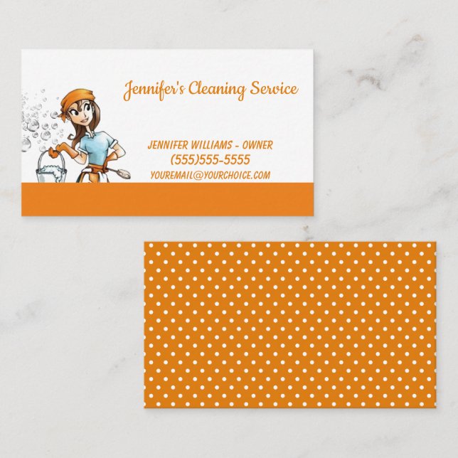 Cartão De Visita Serviço de Manutenção da Casa (Frente/Verso)