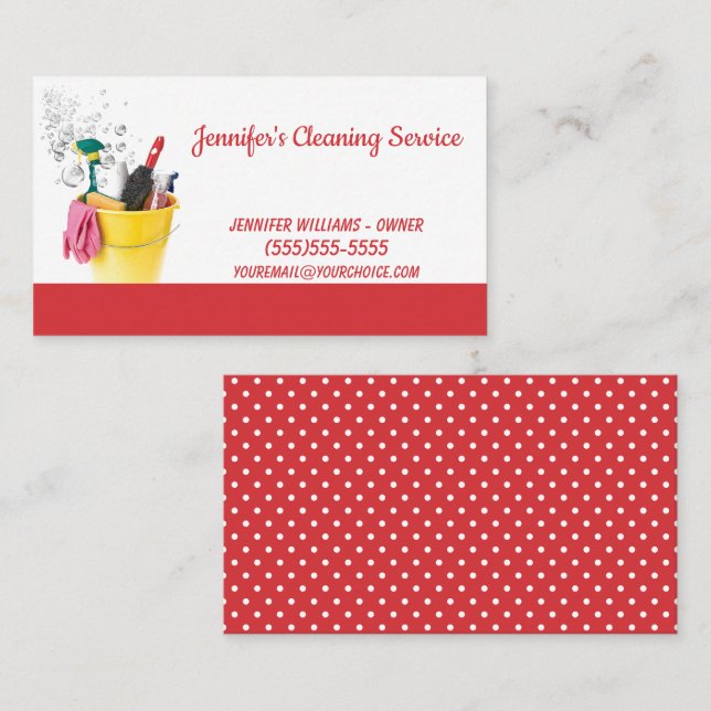 Cartão De Visita Serviço de Manutenção da Casa (Frente/Verso)