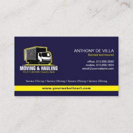 Cartão De Visita Serviço de Movimentação, Contaminação ou Entrega d
