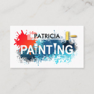 Cartão De Visita Serviço de Pintura Criativa de Placas