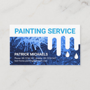 Cartão De Visita Serviço de pintura de pintura de pintura úmida c