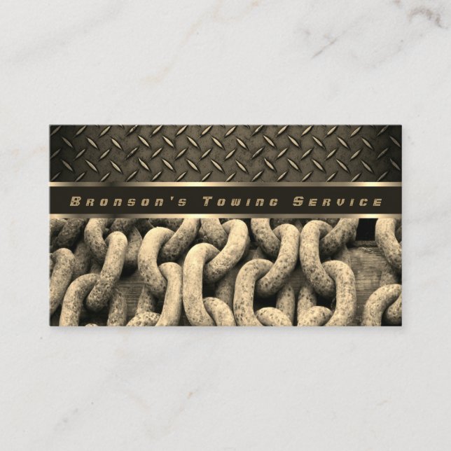 Cartão De Visita Serviço de reboque automático profissional de cade (Frente)