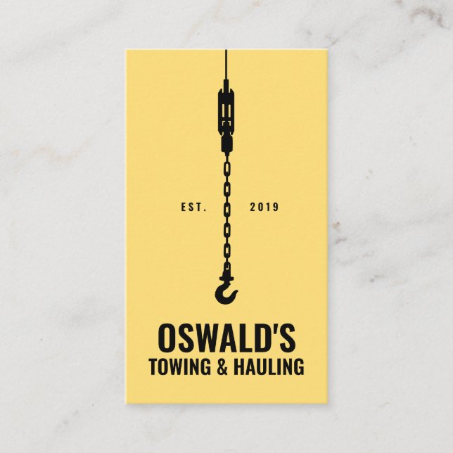 Cartão De Visita Serviço de reboque e assalto (Frente)