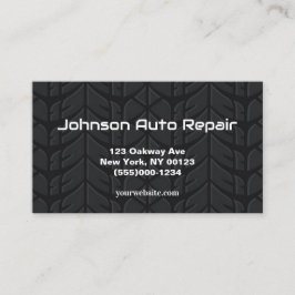 Cartão De Visita Serviço de Reparação Mecânica dos Pneus Automático