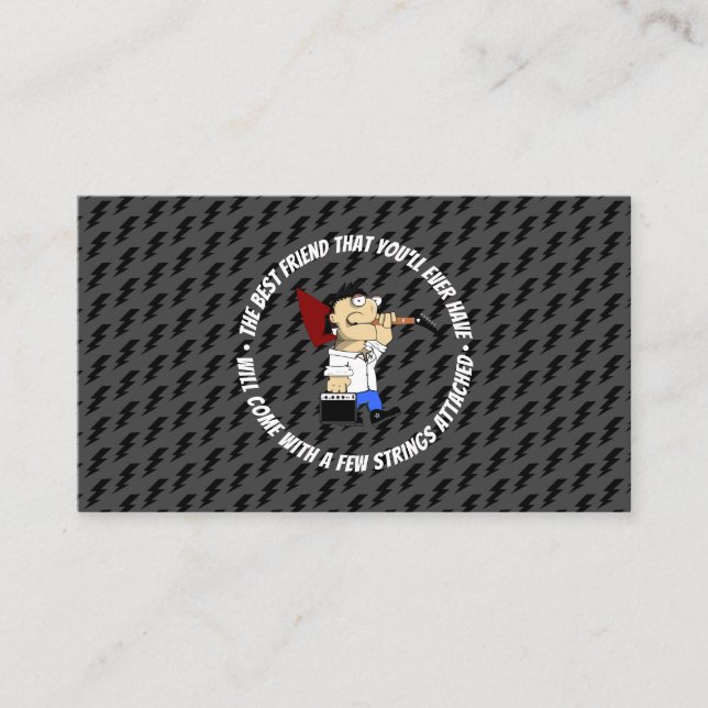 Cartão De Visita Serviço de Reparo de Vendas de Luthier para Compro (Frente)