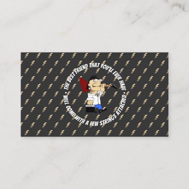 Cartão De Visita Serviço de Reparo Personalizado de Vendas de Luthi (Frente)