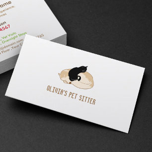 Cartão De Visita Serviço de Sessão de Cães e Gatos