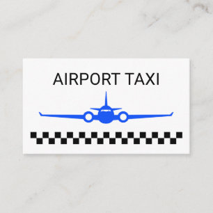 Cartão De Visita Serviço de Taxa do Aeroporto do Avião Azul