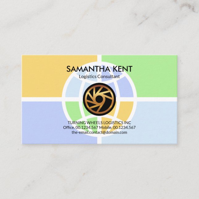 Cartão De Visita Serviço de Transporte de Modos de Logística Globai (Frente)