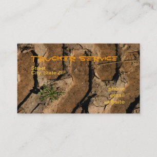 Cartão De Visita Serviço do camionista