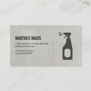 Cartão De Visita Serviço Maid Limpeza