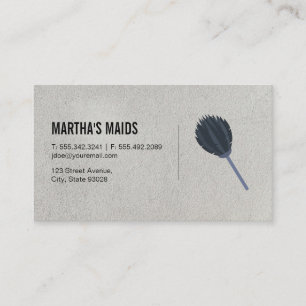 Cartão De Visita Serviço Maid  Vassouras
