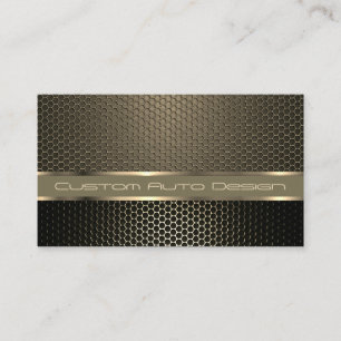 Cartão De Visita Serviço mecânico de fibra de carbono com Design au