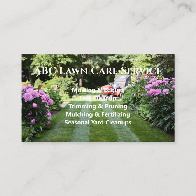 Cartão De Visita Serviço Premium Lawnpro (Frente)