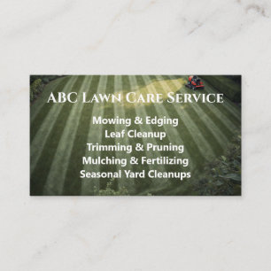 Cartão De Visita Serviço Premium Lawnpro