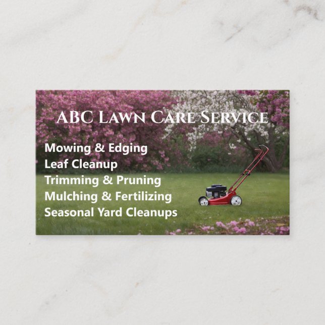 Cartão De Visita Serviço Premium Lawnpro (Frente)