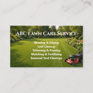 Cartão De Visita Serviço Premium Lawnpro