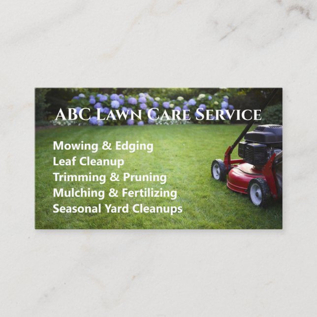Cartão De Visita Serviço Premium Lawnpro (Frente)