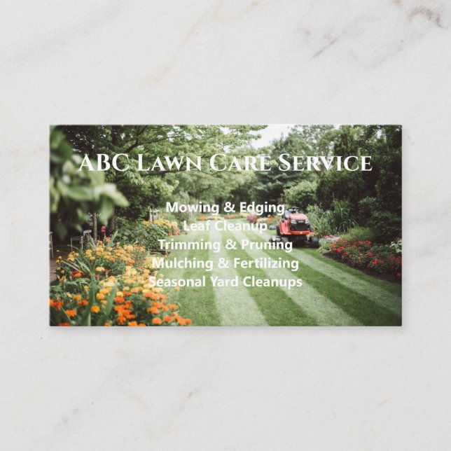 Cartão De Visita Serviço Premium Lawnpro (Frente)