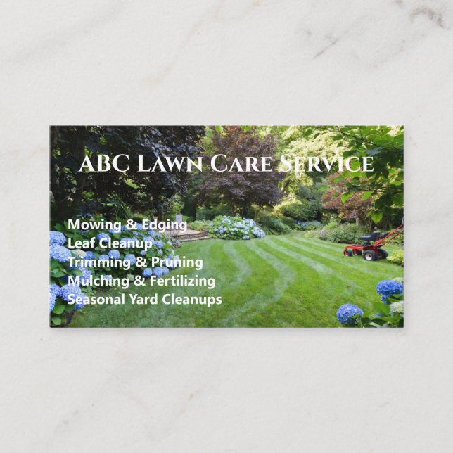 Cartão De Visita Serviço Premium Lawnpro (Frente)
