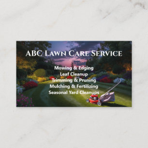 Cartão De Visita Serviço Premium Lawnpro
