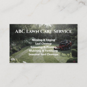 Cartão De Visita Serviço Premium Lawnpro