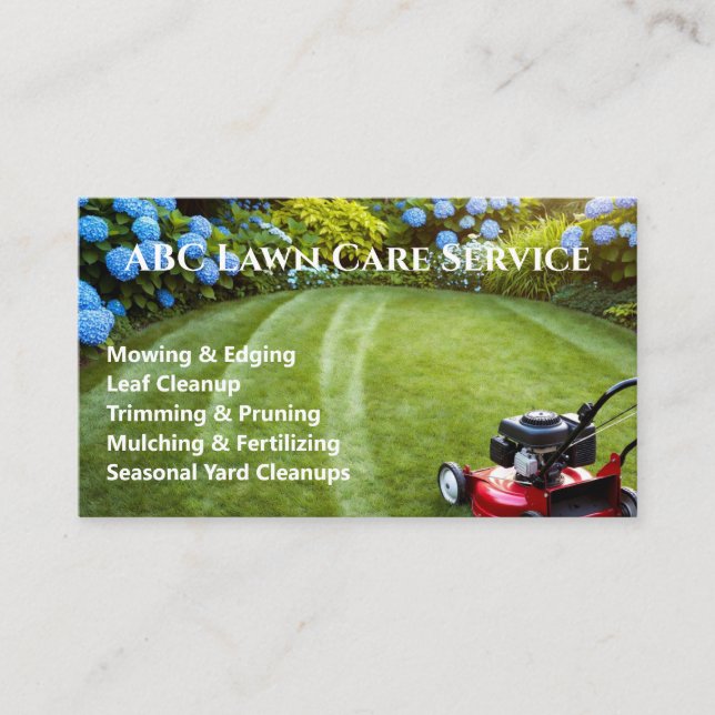 Cartão De Visita Serviço Premium Lawnpro (Frente)