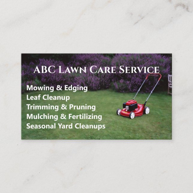 Cartão De Visita Serviço Premium Lawnpro (Frente)