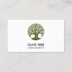 Cartão De Visita serviço profissional da árvore paisagística e cuid