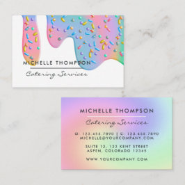 Cartão De Visita Serviços de Alimentação para Eventos