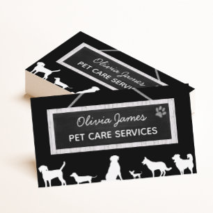 Cartão De Visita Serviços de assistência a animais de companhia m