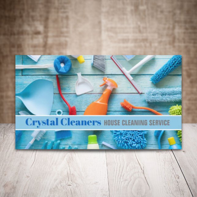 Cartão De Visita Serviços de assistência doméstica moderna (Modern Maid Services Housekeeper Housekeeping Business Card)