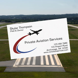 Cartão De Visita Serviços de Aviação Privada