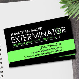 Cartão De Visita Serviços de Controle de Pragas - Exterminador