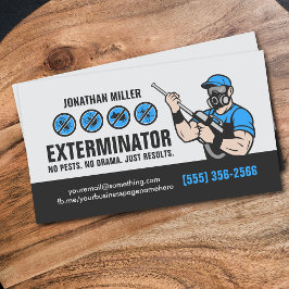 Cartão De Visita Serviços de Controle de Pragas - Exterminador