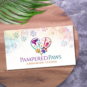 Cartão De Visita Serviços de cultivo de animais de estimação - Arte