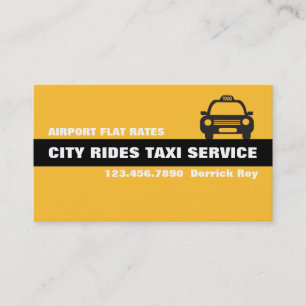 Cartão De Visita Serviços de driver de táxi