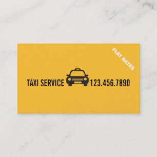 Cartão De Visita Serviços de driver de táxi