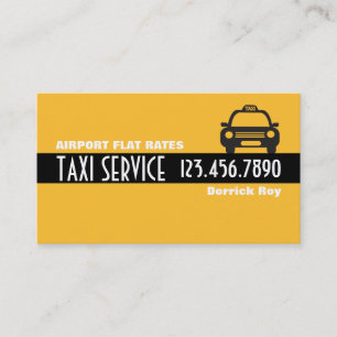 Cartão De Visita Serviços de driver de táxi