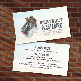 Cartão De Visita Serviços de Gesso Parede de Gesso Profissional