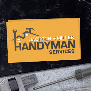 Cartão De Visita Serviços de Handyman Legal Simples