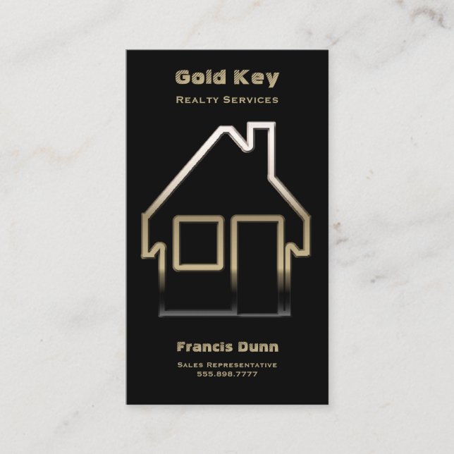 Cartão De Visita Serviços de Imóveis Imóveis Imóveis (Frente)