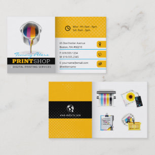 Cartão De Visita Serviços de impressão digital   Profissional