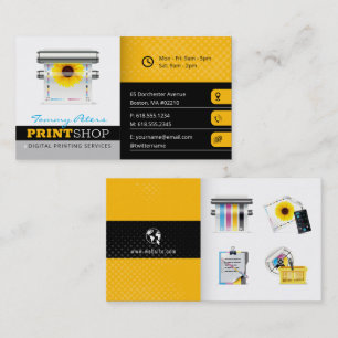 Cartão De Visita Serviços de impressão digital Profissional