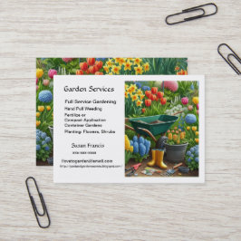 Cartão De Visita Serviços de Jardim / Master Gardener