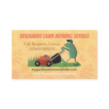 Serviços de jardinagem de sapos engraçados