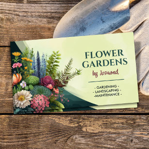 Cartão De Visita Serviços de jardinagem e paisagismo