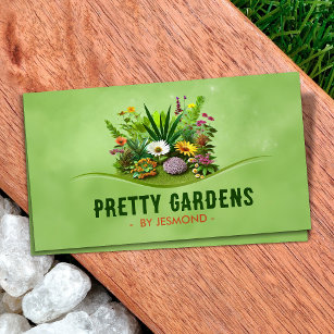 Cartão De Visita Serviços de jardinagem e paisagismo