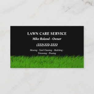 Cartão De Visita Serviços de Jardinagem Profissional Moderna